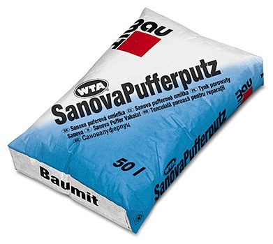 Санирующая пористая штукатурка SanovaPufferPutz 50л Baumit