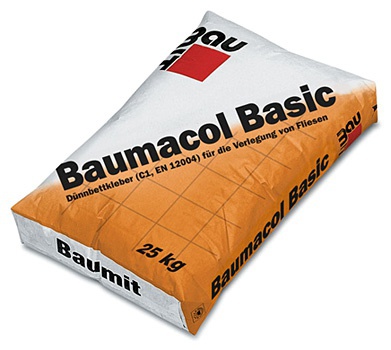 Клей для укладки плитки Baumacol Basic 25кг Baumit