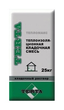 Теплоизоляционная кладочная смесь Тепломакс 25кг Terta