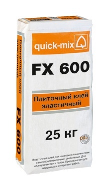 Высокоэластичный клей FX 600 25кг Quick-mix