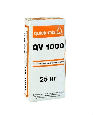 Расширяющийся литой раствор QV 1000-1 25кг Quick-mix