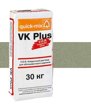 Цветной кладочный раствор для кирпича горошково-зеленый VK+ 30кг Quick-mix