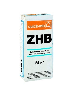 Сухой цементный раствор для повышения адгезии ZHB 25кг Quick-mix