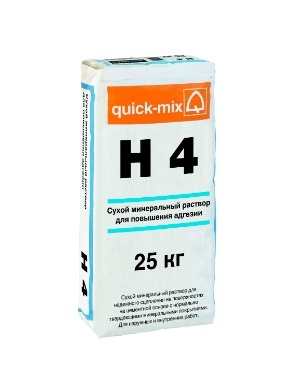 Сухой минеральный раствор для повышения адгезии H4 25кг Quick-mix