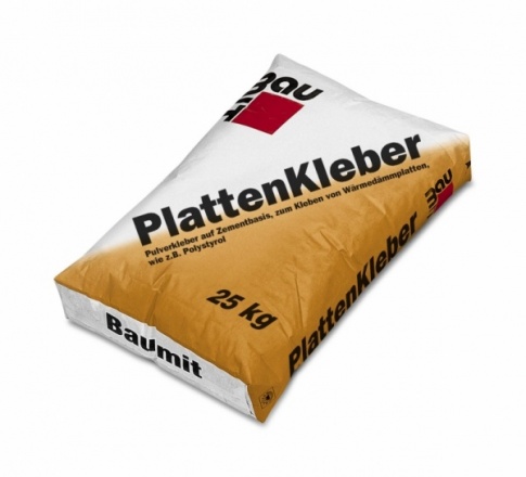Клей для приклеивания утеплителя (для пенопласта и минваты) PlattenKleber 25кг Baumit 