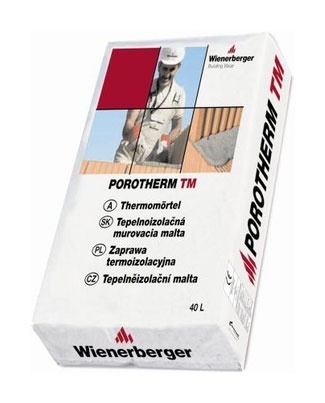 Теплоизоляционный кладочный раствор Porotherm TM 20кг Wienerberger